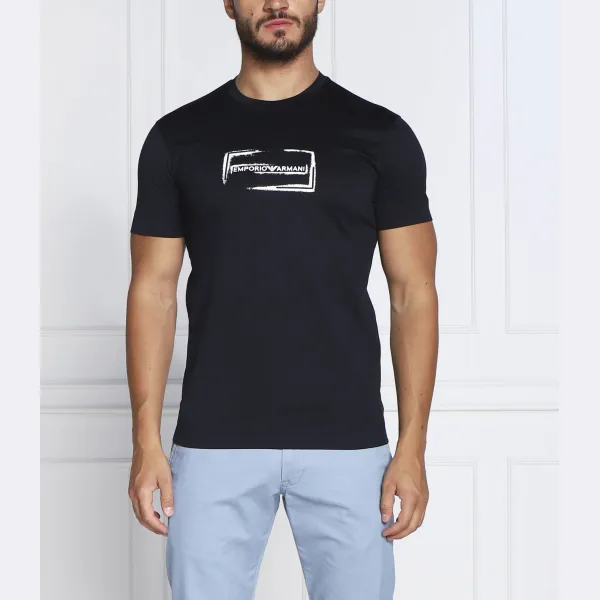 

Футболка стандартного кроя Emporio Armani, синий
