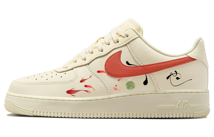 

Кроссовки Nike Air Force 1 Skateboarding Shoes Men Low-top Beige/White, цвет Off White