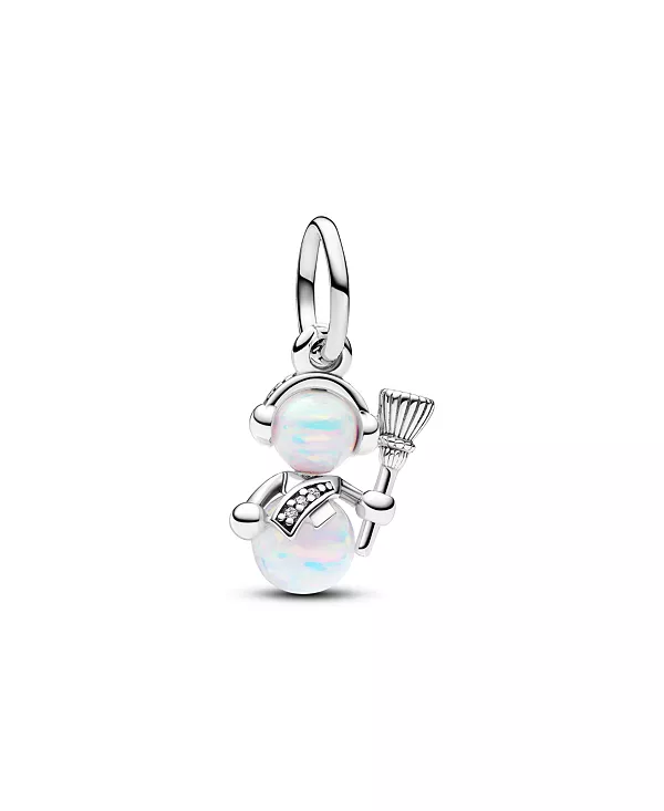 

Подвеска-Снеговик из кубического циркония с опаловым блеском Pandora, white