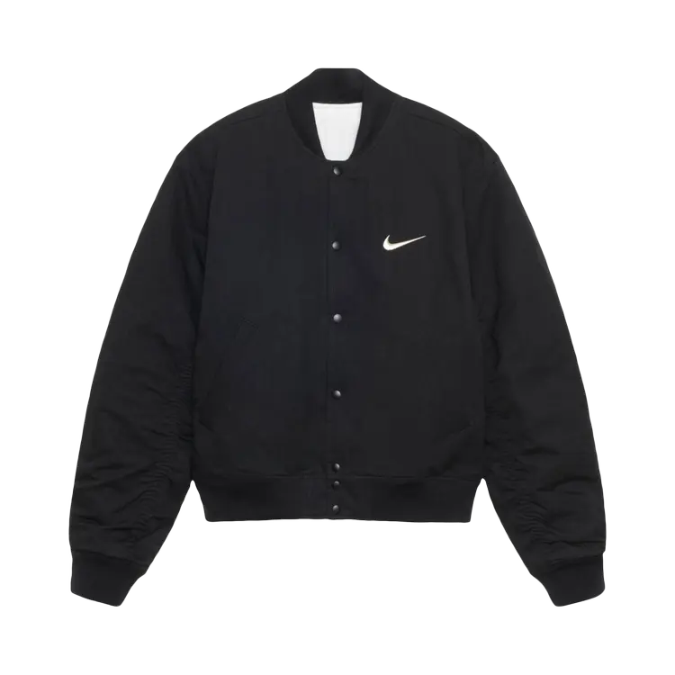 

Куртка Stussy x Nike Reversible Varsity 'Black/Sail', черный