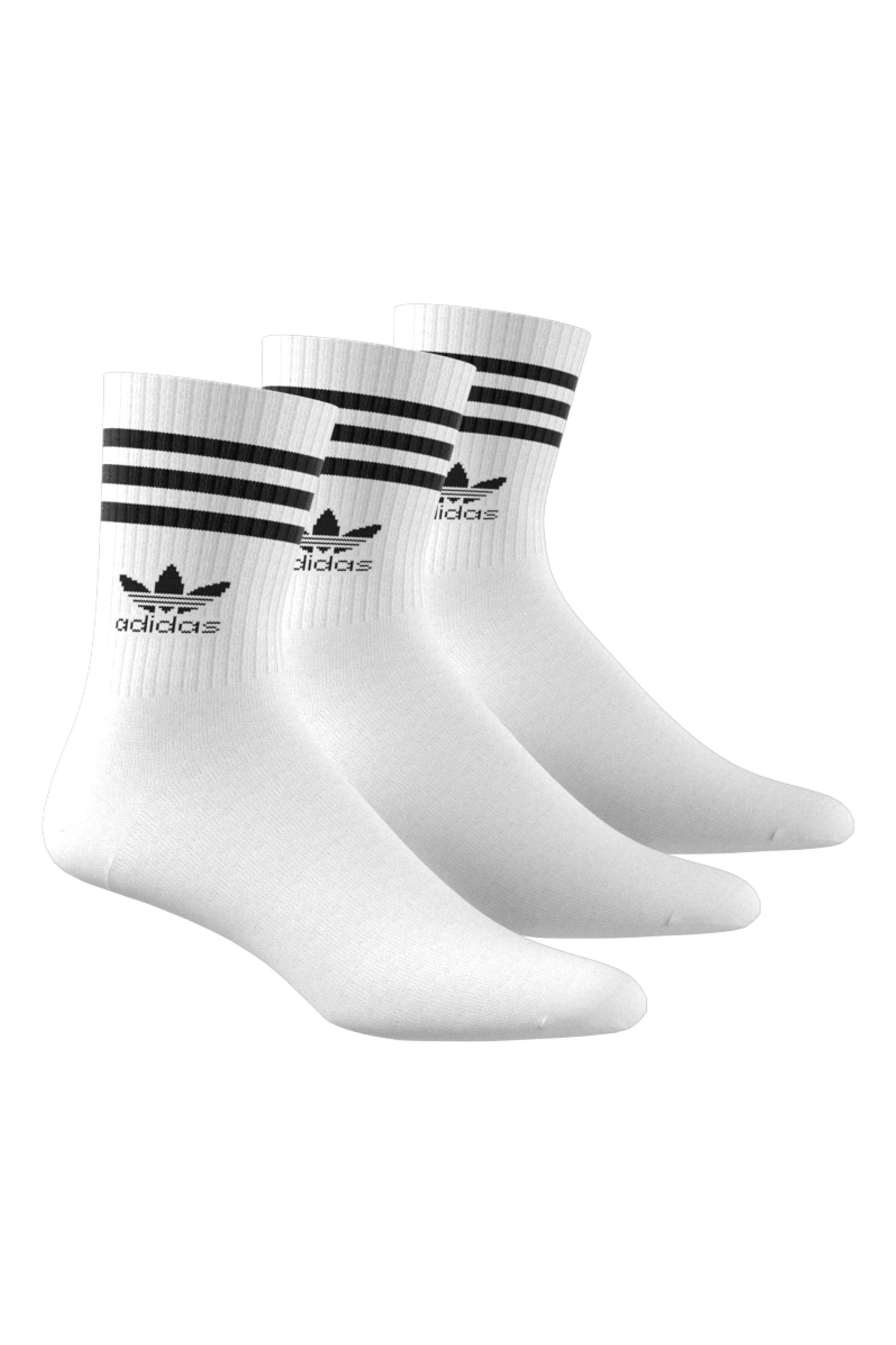 

Комплект из 3 пар носков adidas Originals Mid Cut adidas originals, белый