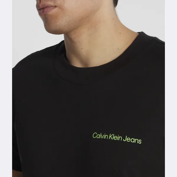 Футболка стандартного кроя с логотипом Calvin Klein, черный — фото 3