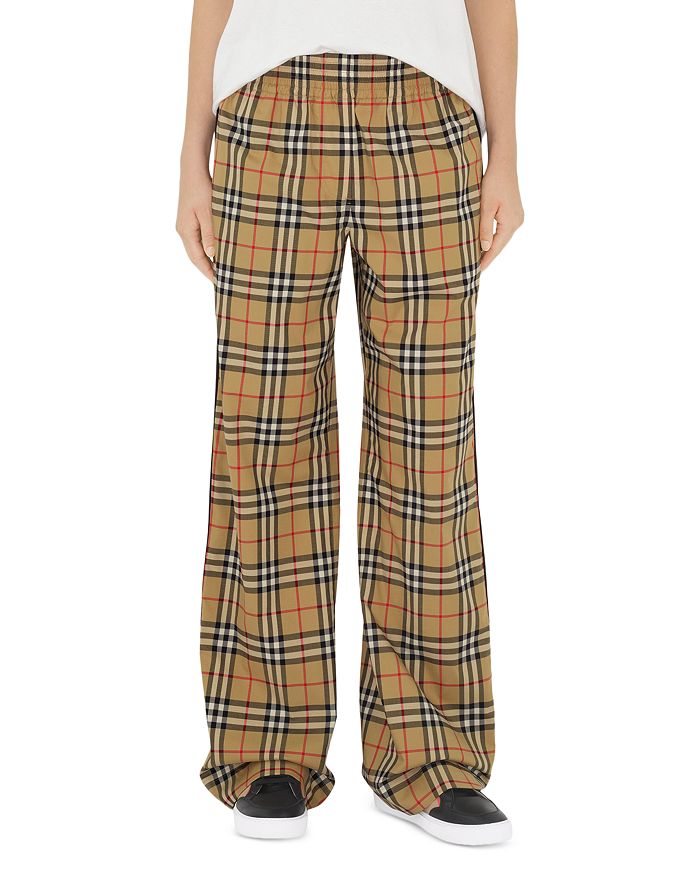 

Широкие брюки Louane Pull On Burberry, коричневый/бежевый