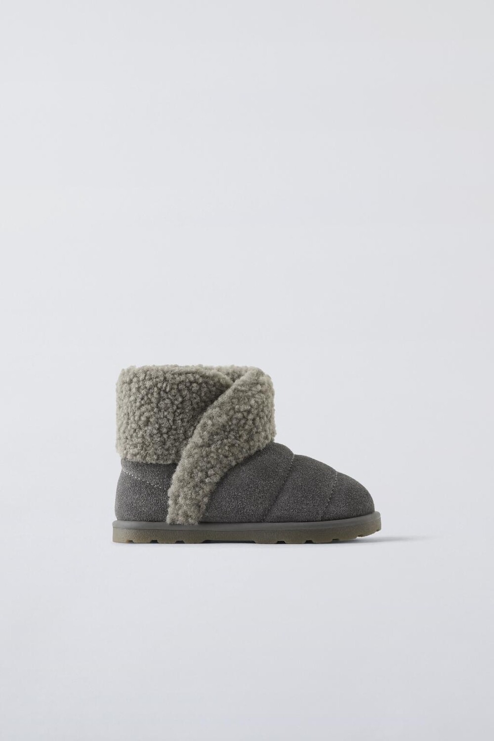 

Сапоги с подкладкой ZARA, серый