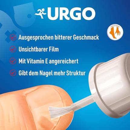 Stop Nail Griping Прозрачный горький на вкус лак для ногтей Urgo — фото 2