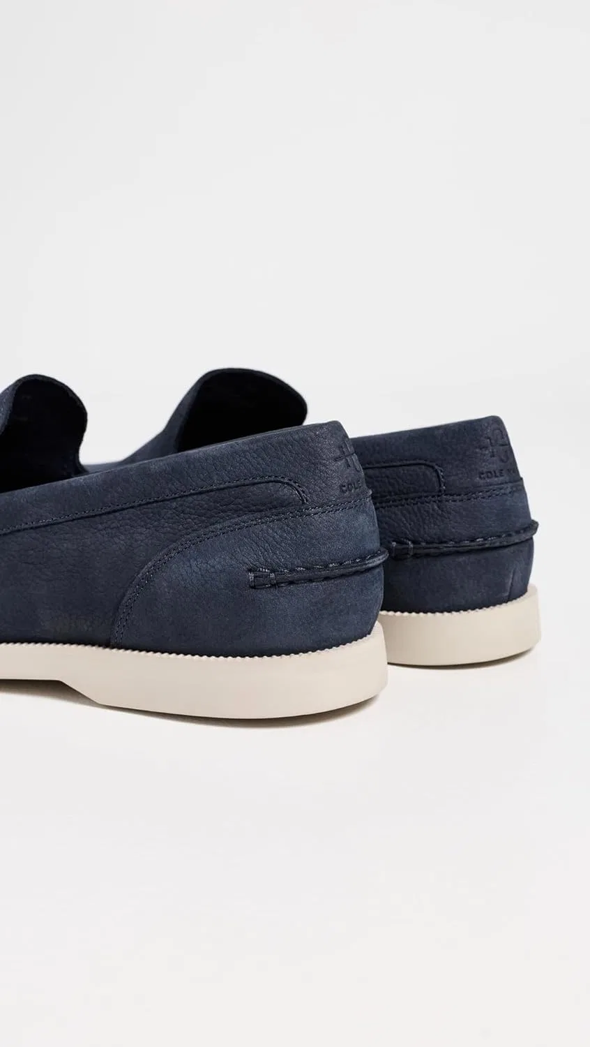 Лоферы мужские Cole Haan Hampton, Navy Blazer Nubuck/Ancient Scroll — фото 3
