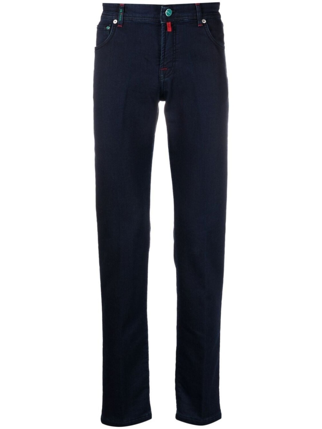 

Kiton узкие джинсы с заниженной талией, синий