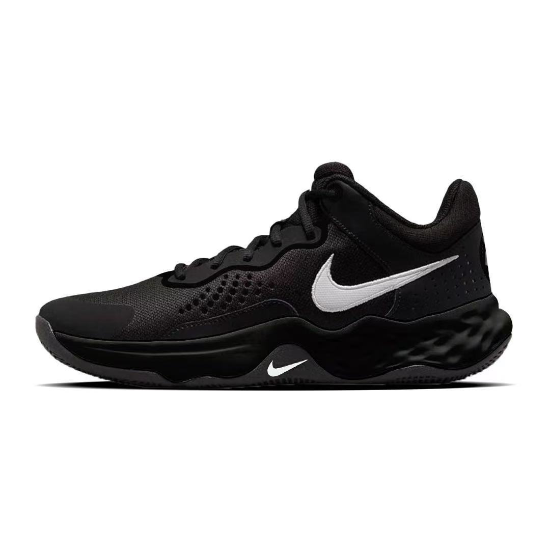 

Nike Баскетбольные кроссовки Fly By Mid 3 с износостойким верхом средней высоты, мужские, черно-белые