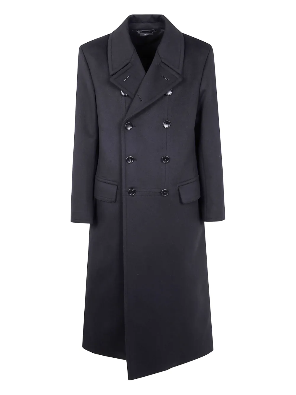 

Двубортное шерстяное пальто TOM FORD, черный