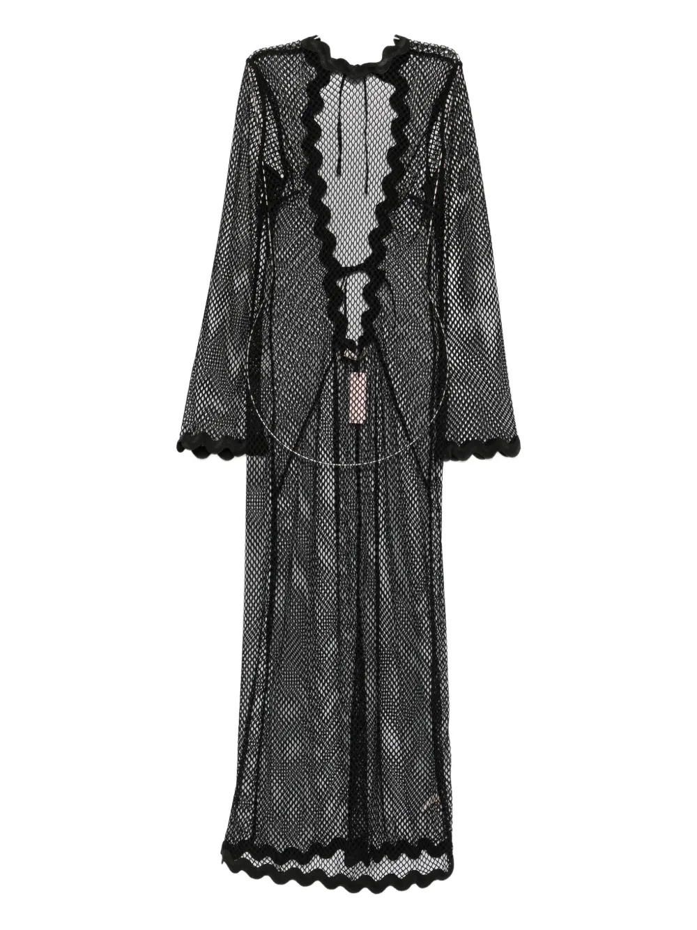 

Сетчатая накидка Rosana с отделкой «скалоп» Agent Provocateur, черный