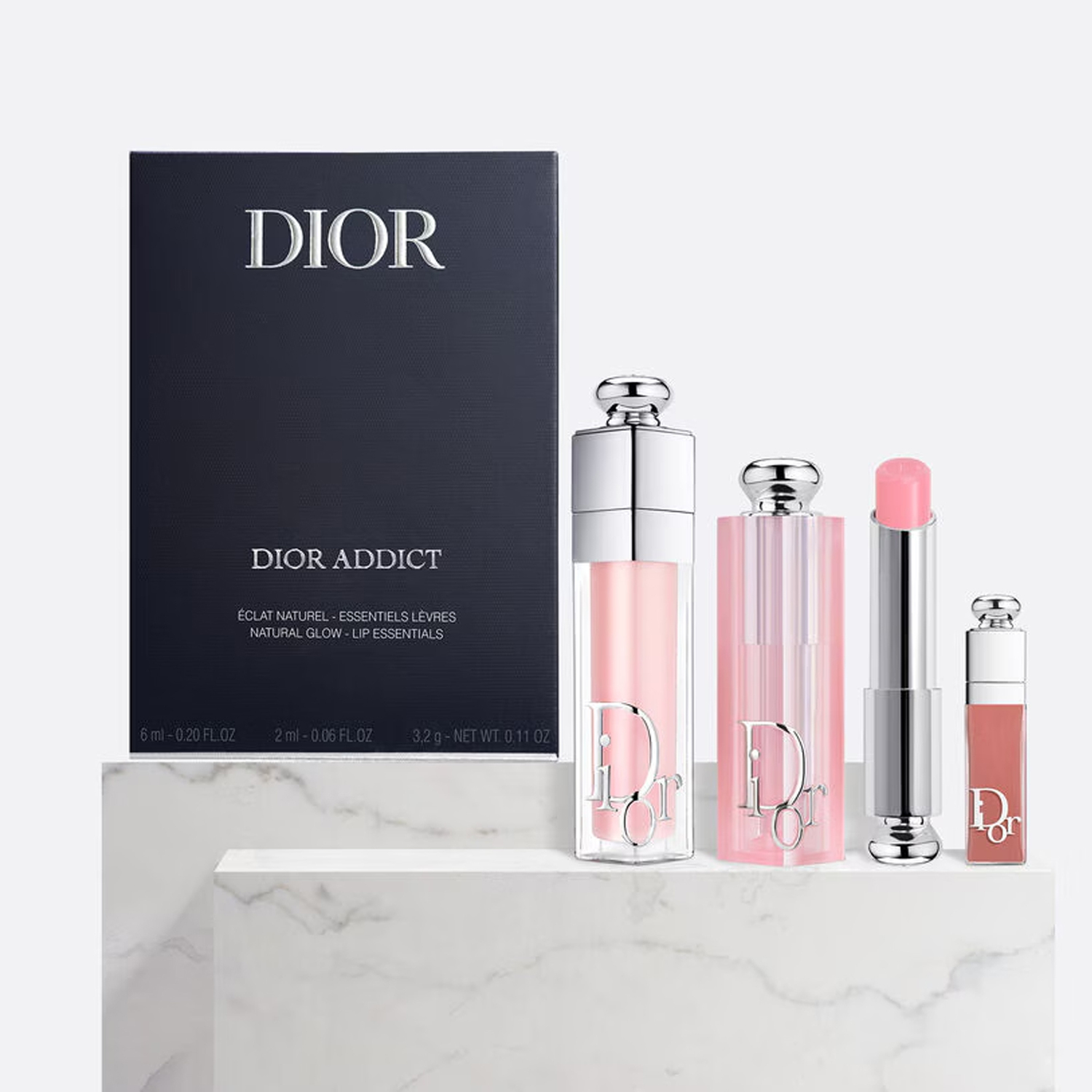 Помада-бальзам для губ Plumping Lip Stain набор для макияжа легко растушевывается стойкая 6мл+3,2г+2мл DIOR — фото 3