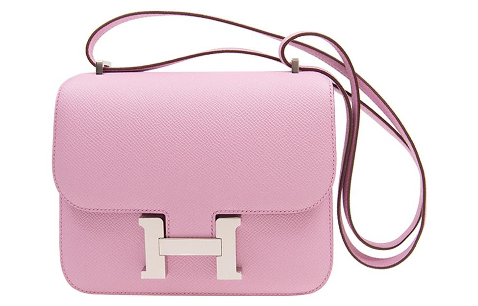 

HERMES Сумка через плечо Constance Epsom Leather мини женская X9 Mauve Sylvestre Silk Gourd Purple