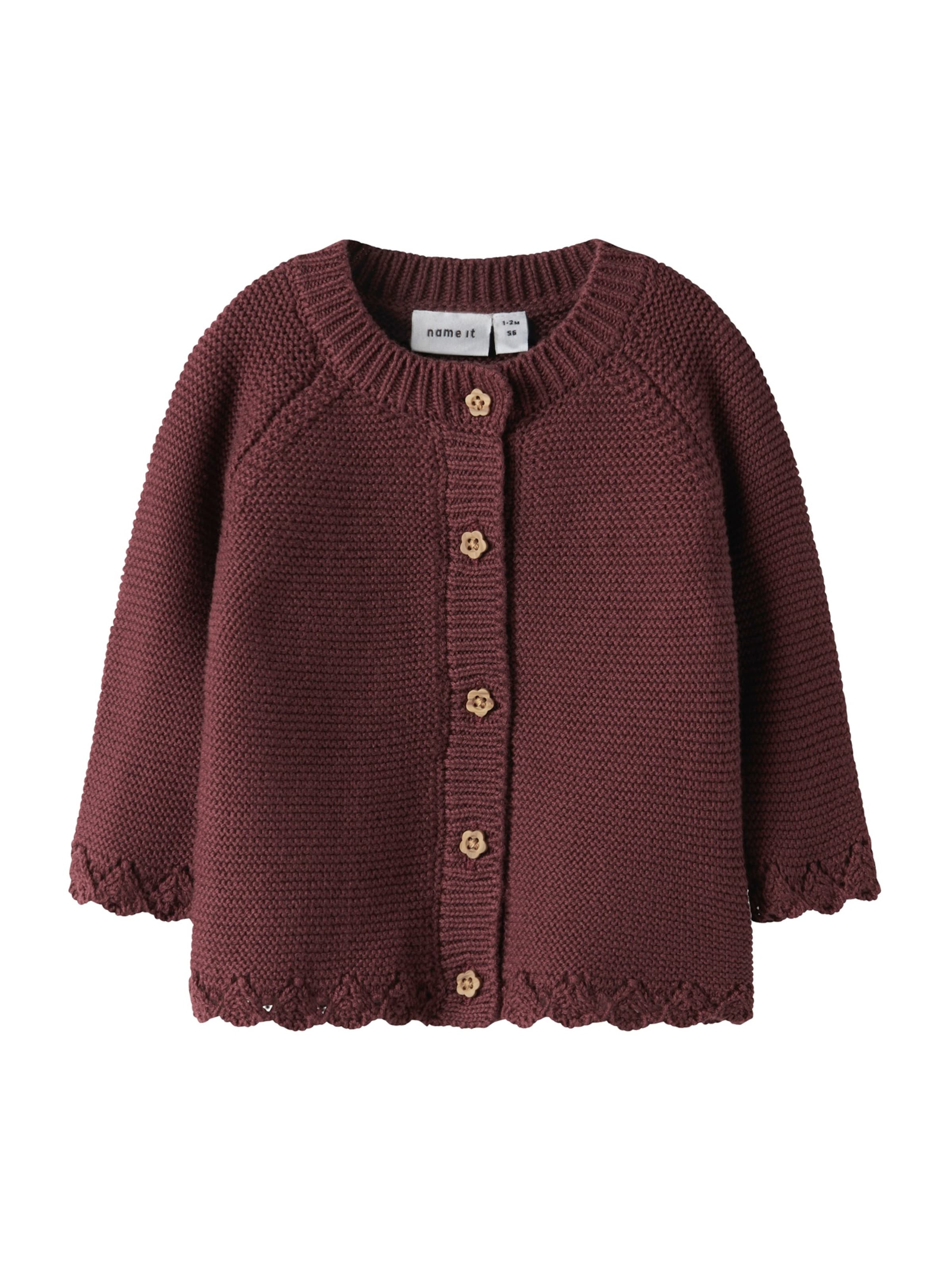 

NAME IT Кардиган 'NBFBALSALMI' в винно-красном цвете