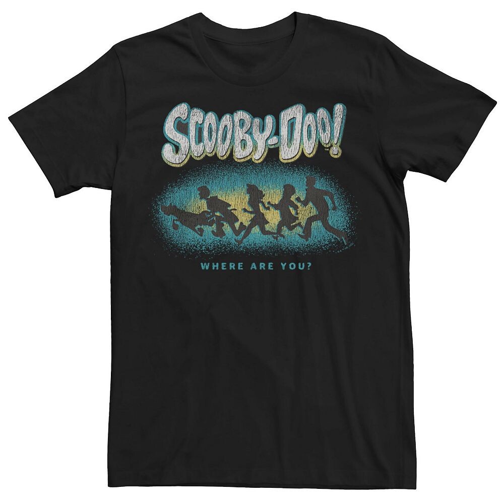 

Мужская футболка Scooby Doo Running Mystery Gang Licensed Character, черный