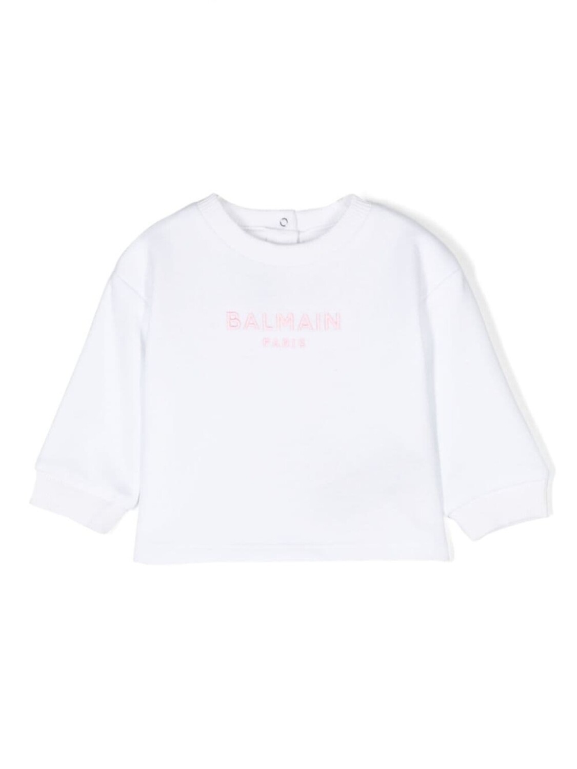 

Balmain Kids толстовка с вышитым логотипом, белый