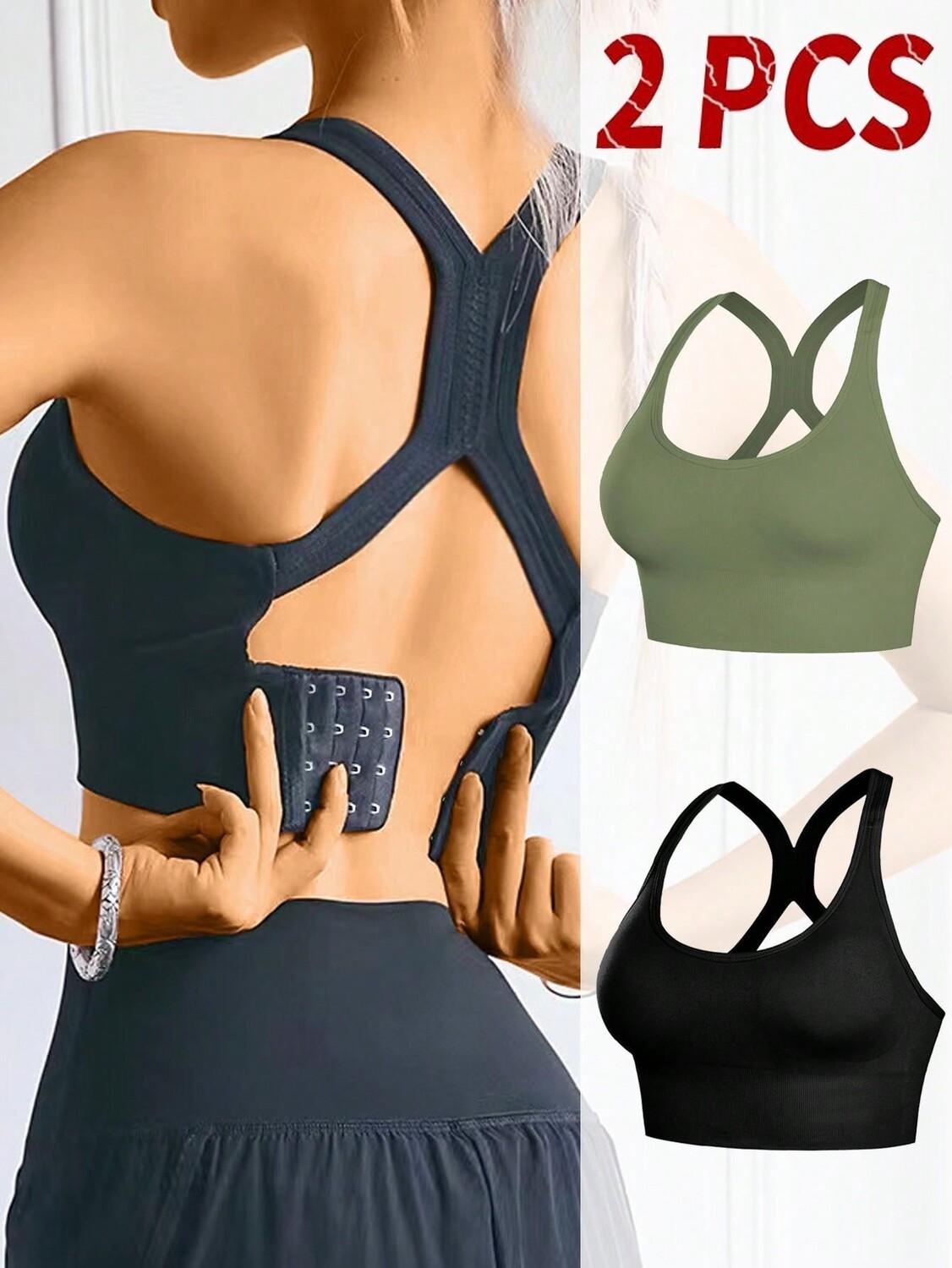 

2 шт/компл Бесшовный бюстгальтер для тренировок Противошоковые и лифтинговые для бега, йоги, без строчек, тонкие очки, нижнее белье, мультиколор