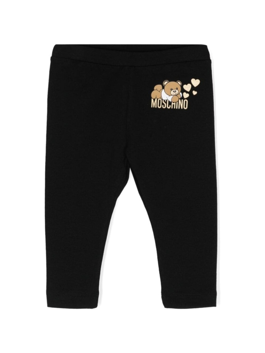 

Moschino Kids легинсы средней посадки, черный