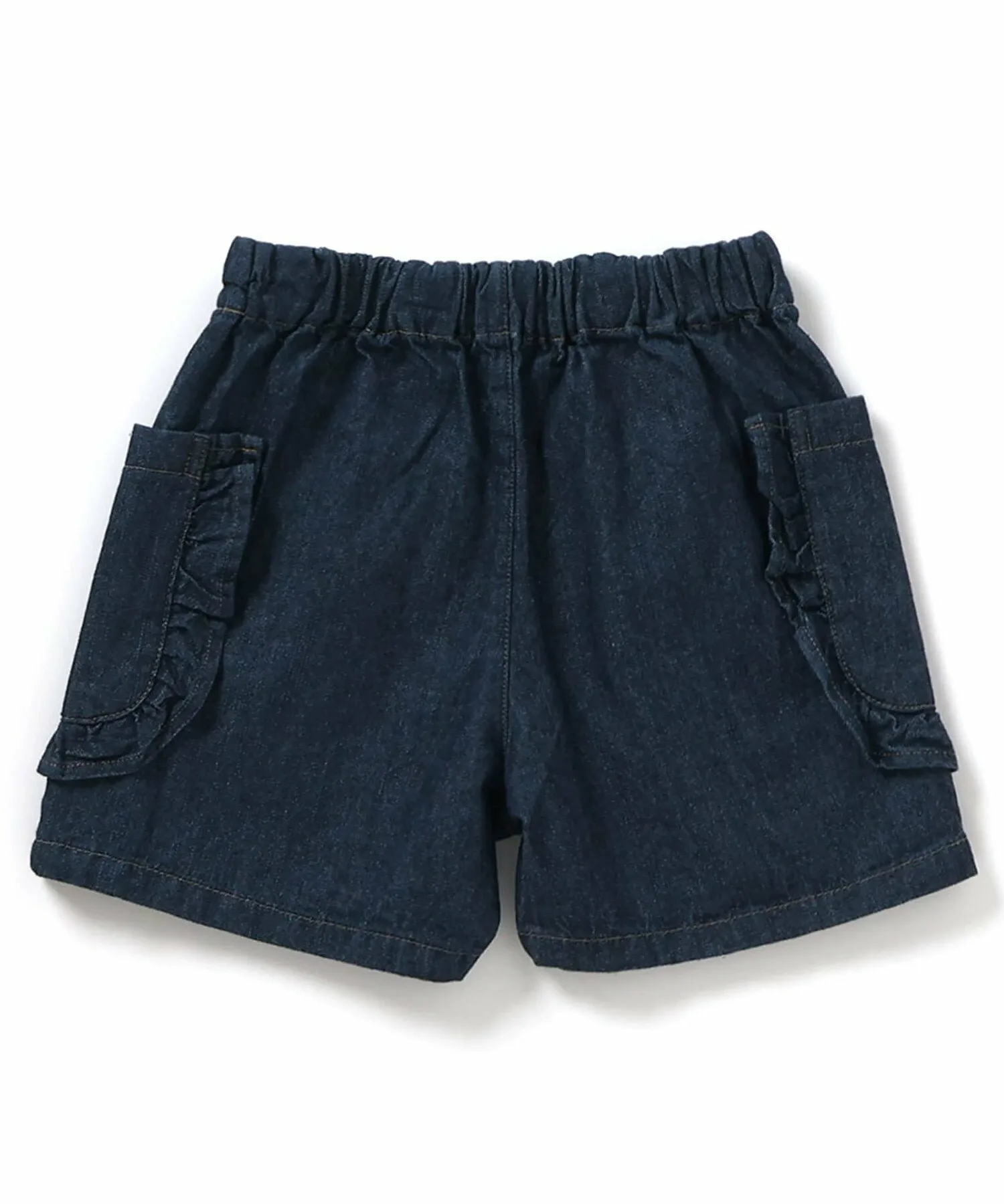 Шорты с оборками и карманами, длина 3/4 Boribon, Navy Blue — фото 3