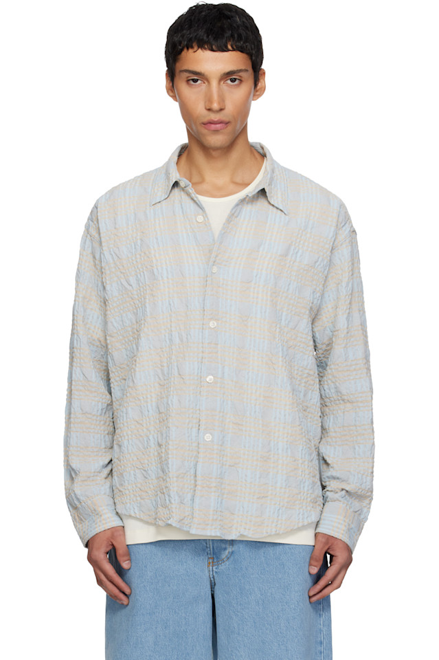 

Mfpen Рубашка точно такого же синего и бежевого цвета