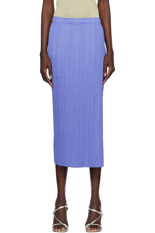 

Юбка миди Monthly Colors March Pleats Please Issey Miyake, синий