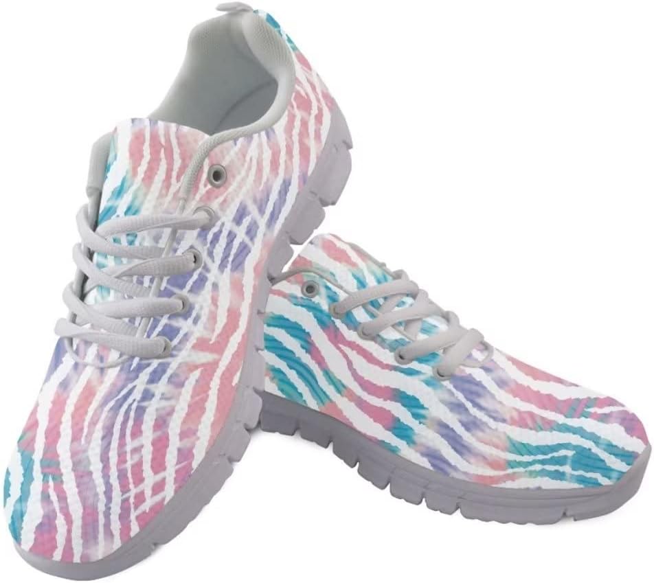 

Мужские кроссовки Pinupub, мягкая сетка, дышащие, удобные, практичные, противоскользящие, для бега и ходьбы, спортивная обувь, Zebra Colorful Tie Dye