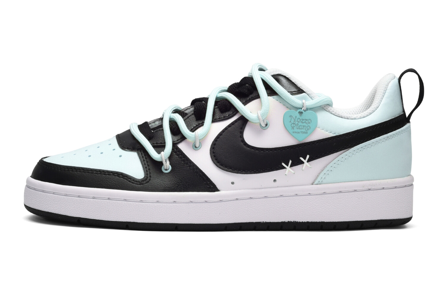 

Кроссовки Nike Skateboard Shoes Women's Low-Top Black White Blue