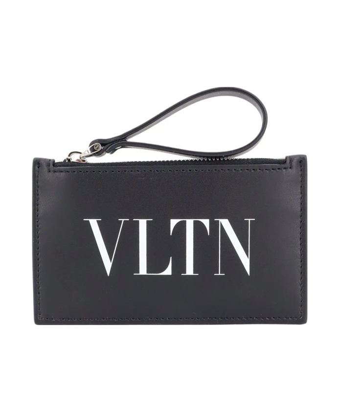 

Кожаный кошелек S на молнии Valentino Garavani, черный