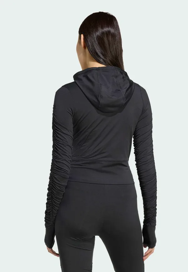 Тренировочная куртка с драпировкой Adidas Originals, Black — фото 3