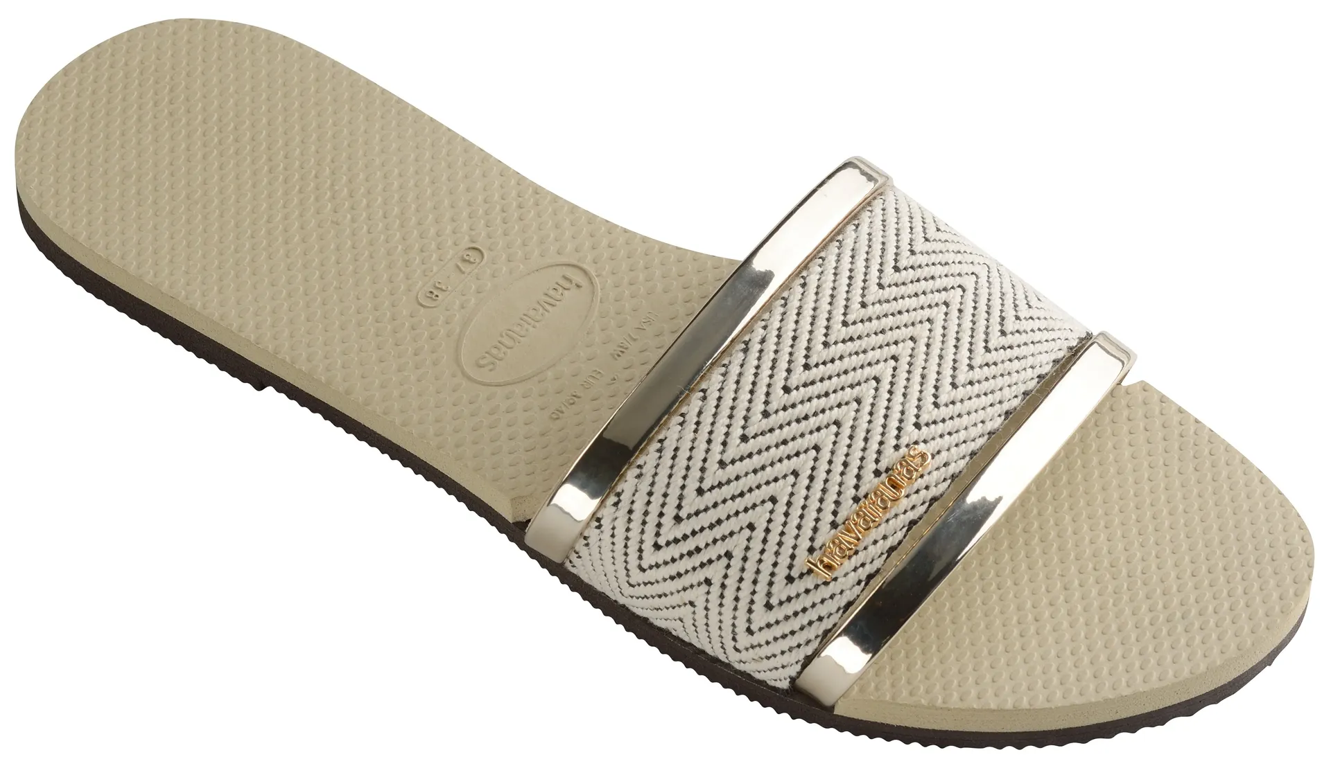 

Мюли Havaianas "YOU TRANSOCO PREMIUM", летняя обувь, тапочки с блестящими деталями, цвет Sand