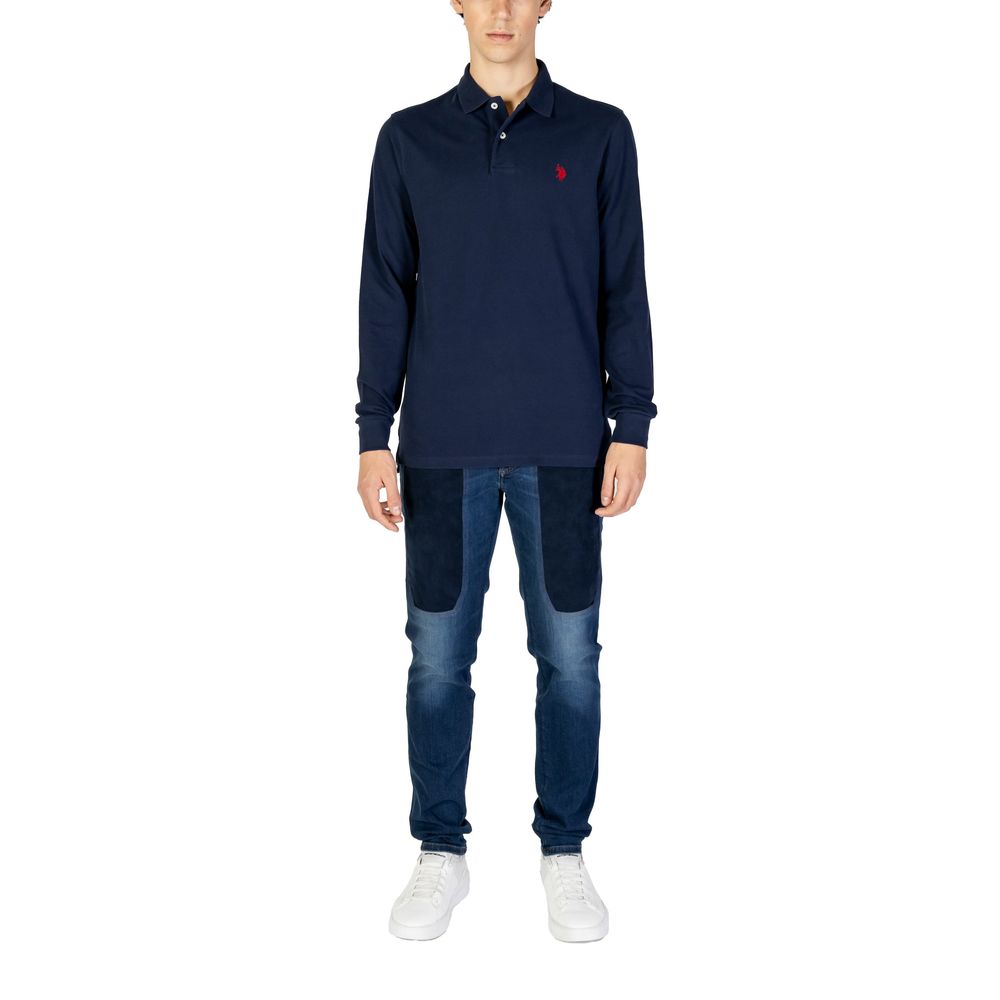 

Синяя хлопковая футболка U.S. Polo Assn.