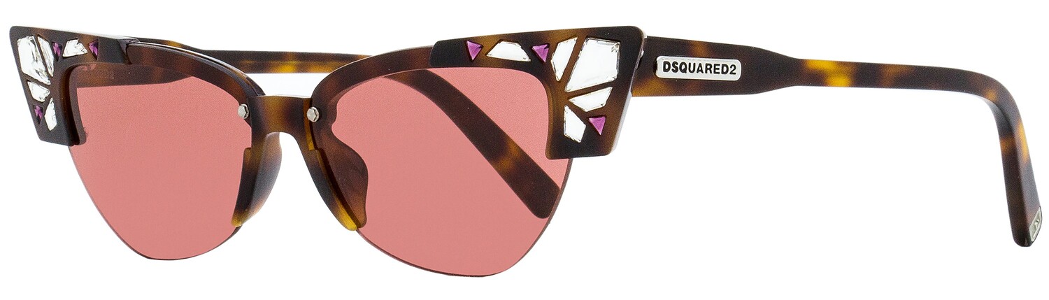 

Dsquared2 Женские солнцезащитные очки Bella DQ0341 52S Темные Гавана 56 мм