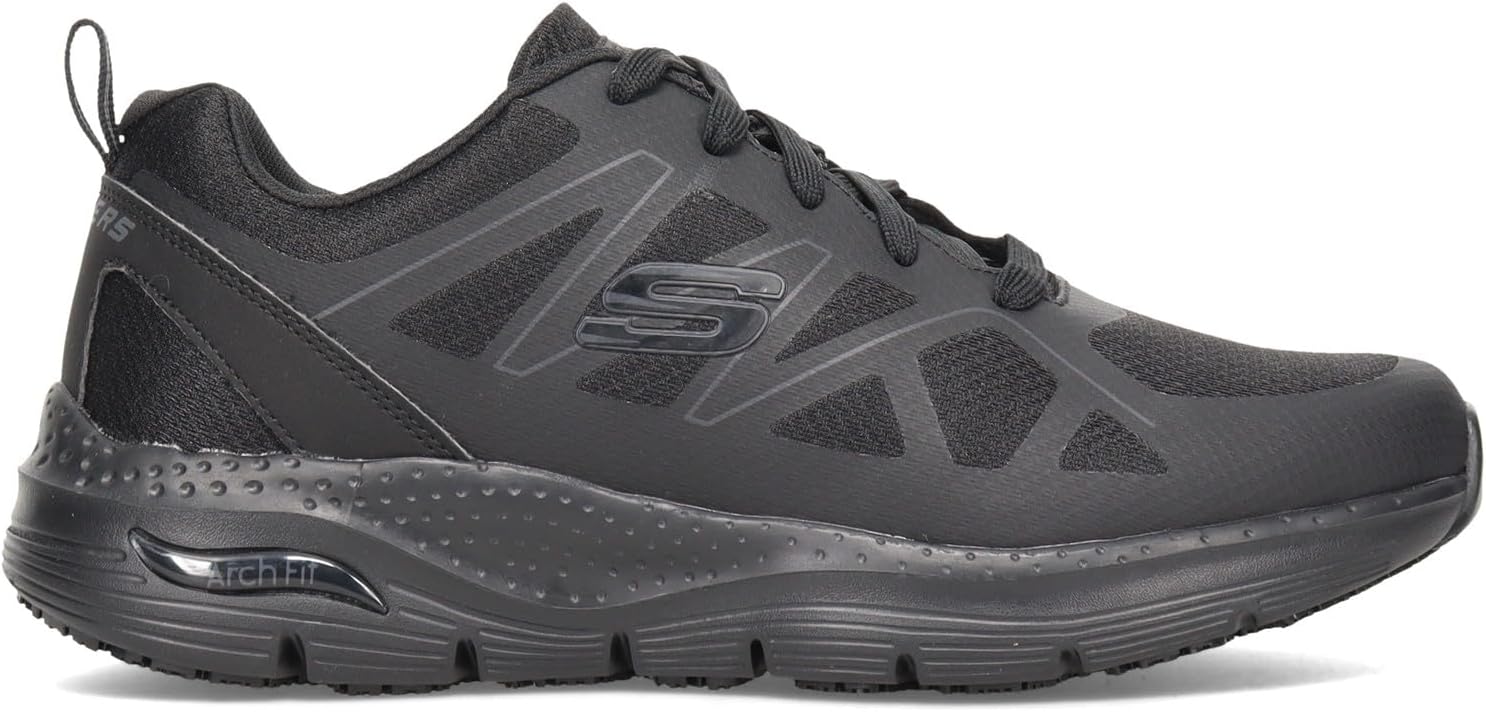 Мужские кроссовки Skechers, Arch Fit SR - Рабочая обувь Axtell - Широкая полнота, черный — фото 2