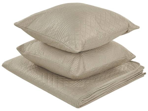 

Покрывало Beliani SHUSH 3 шт, 160x2x220 см цвет grau/taupe