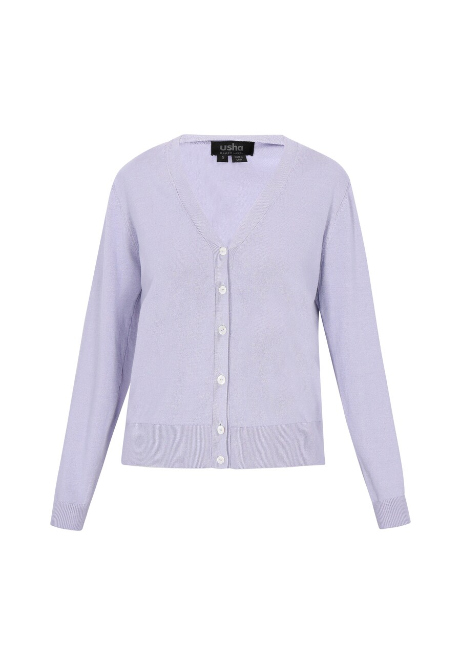

Вязаный кардиган usha BLACK LABEL, цвет Pastel purple