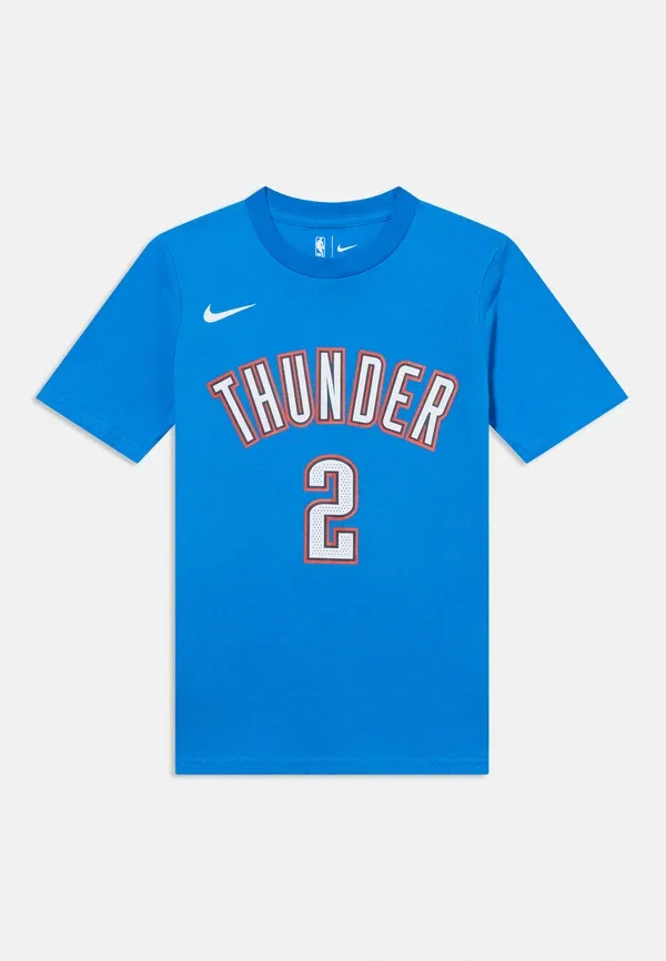 Футболка Nike Performance NBA Oklahoma City Thunder Shai Gilgeous Alexander Tee Icon Sports, сигнальный синий — фото 3