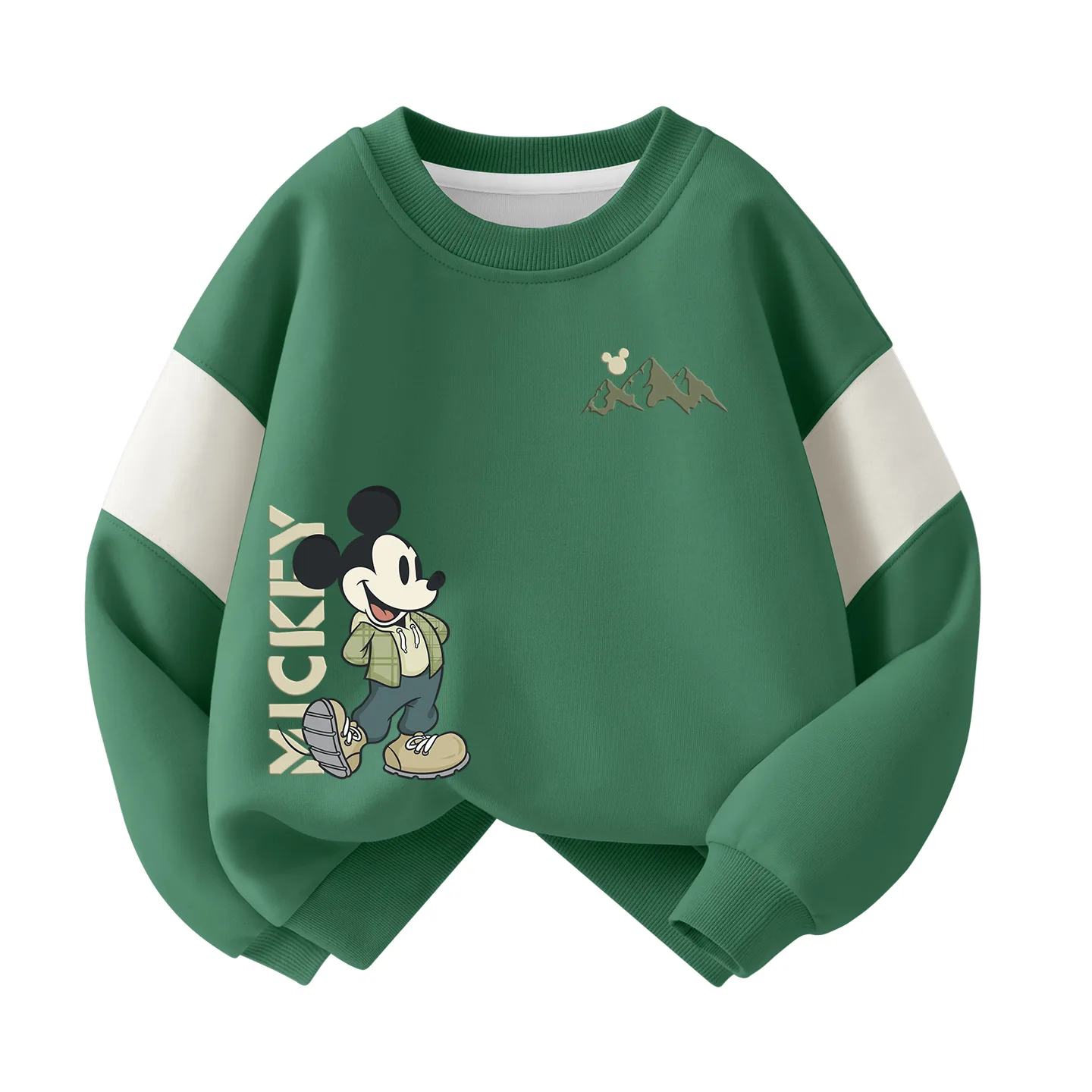 Детский свитшот с круглым вырезом Disney, Di Chong Peak K Forest Green