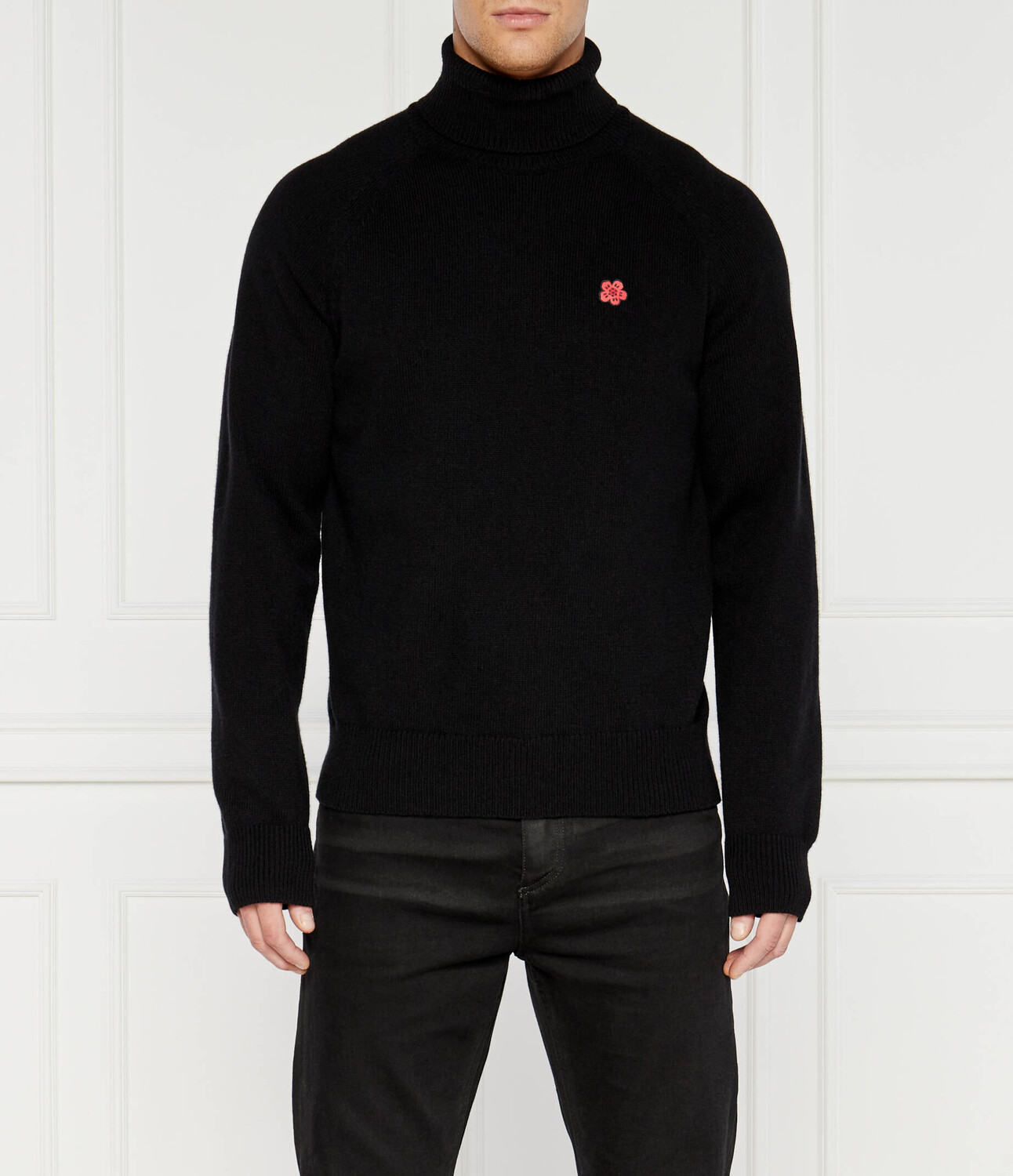 

Свитер из шерсти Kenzo BOKE FLOWER Comfort fit, черный