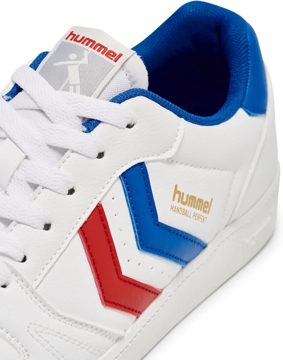 Кроссовки Hummel Handball Perfekt унисекс, белый/красный — фото 3