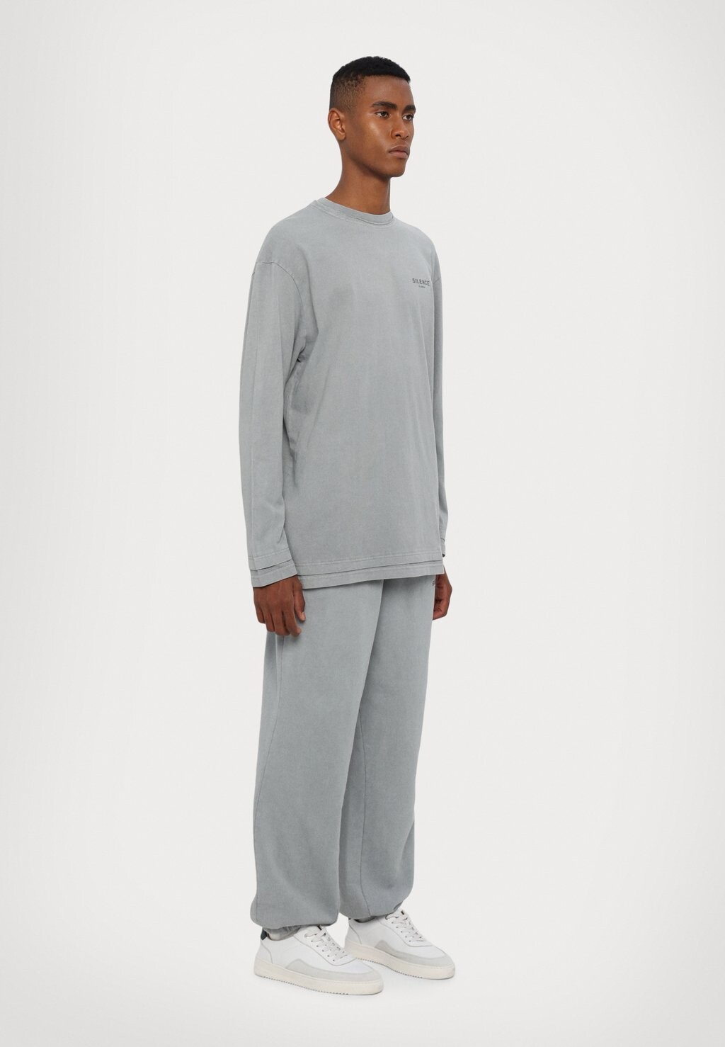 

Топ с длинными рукавами LAYERED LONG UNISEX Han Kjøbenhavn, серый