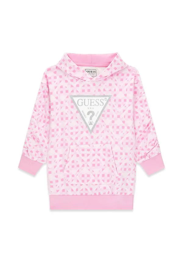 Платье bedrucktes kapuzen Guess, Mehrfarbe Rose