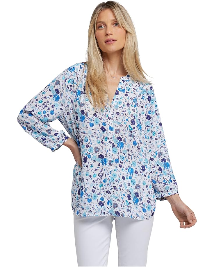 

Блуза NYDJ Pintuck Blouse, цвет Jimena Garden