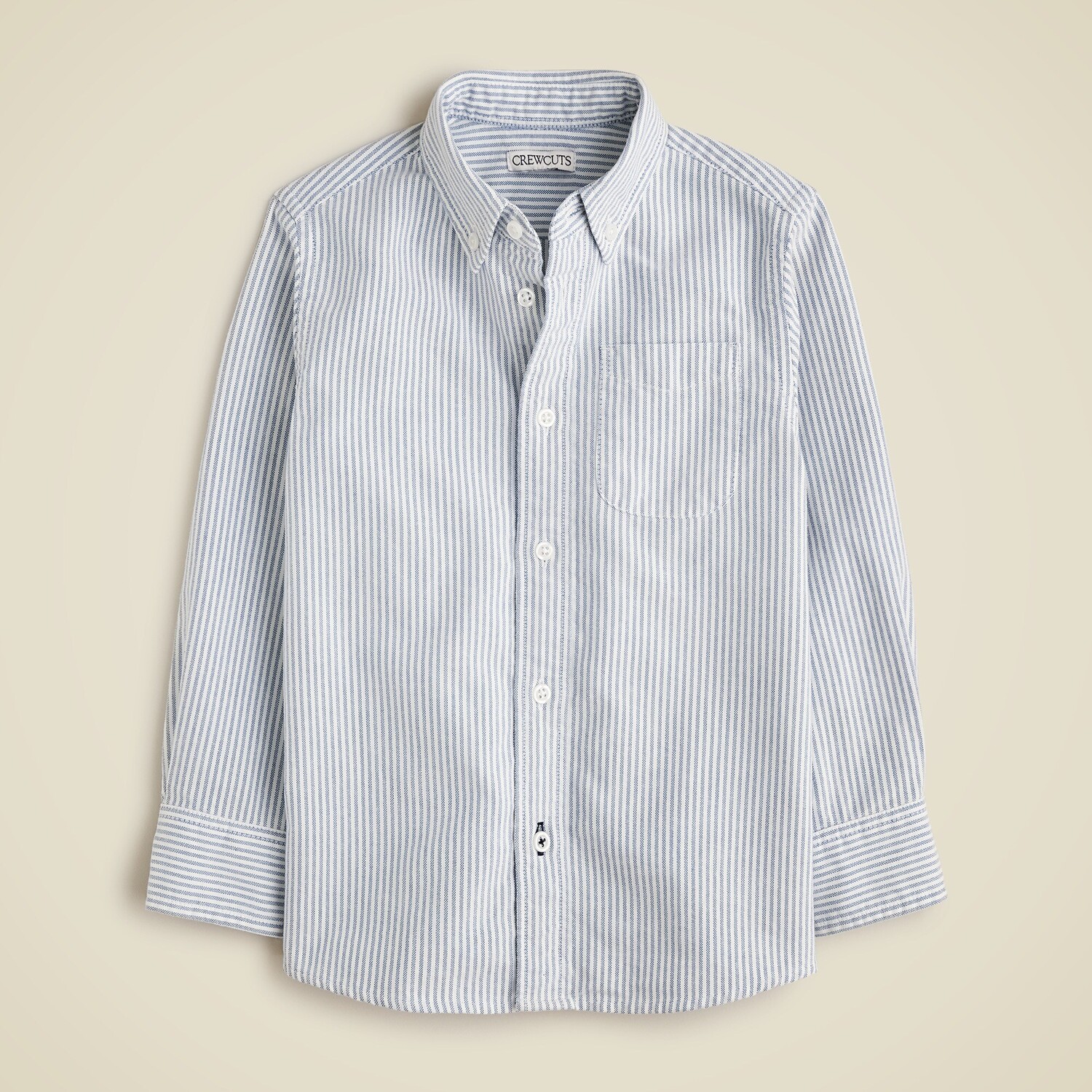 

Детская рубашка оксфорд в полоску J.Crew, синий
