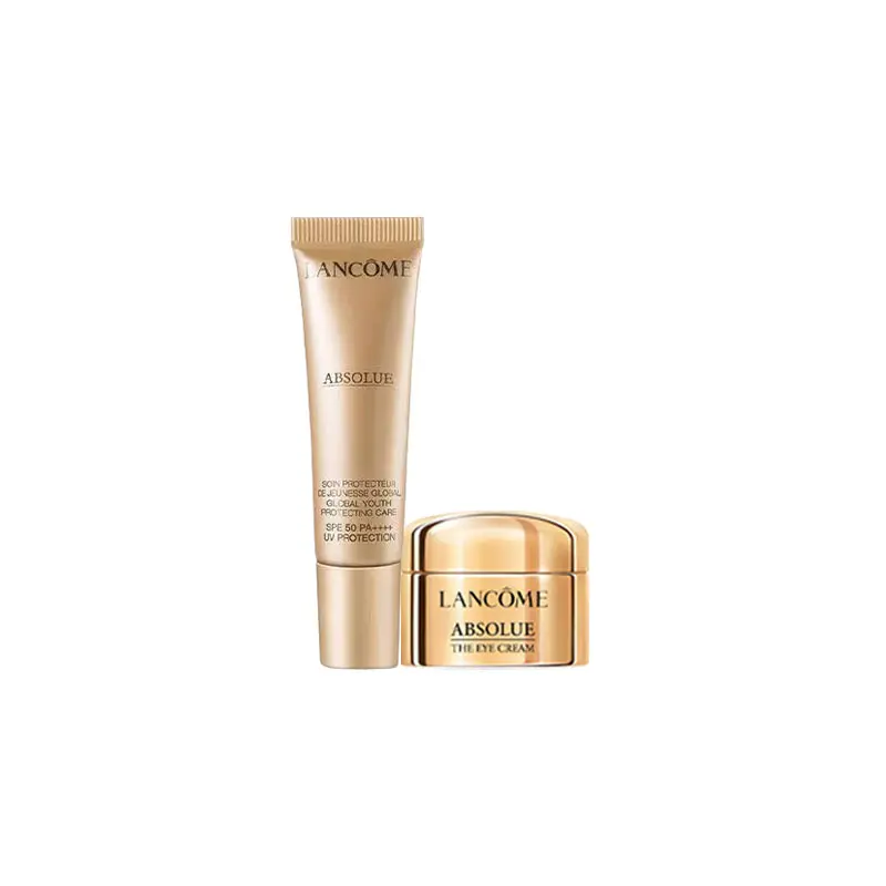 LANKOU Elite Pure Travel Set осветляющий антивозрастной солнцезащитный крем 5мл+10мл LANCOME