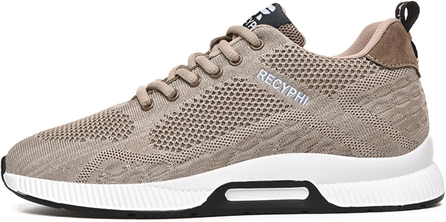 

Мужские невидимые ботинки Recyphi с увеличением роста, легкие спортивные кроссовки, модные кроссовки с приподнятой подошвой, на 6 см выше, хаки