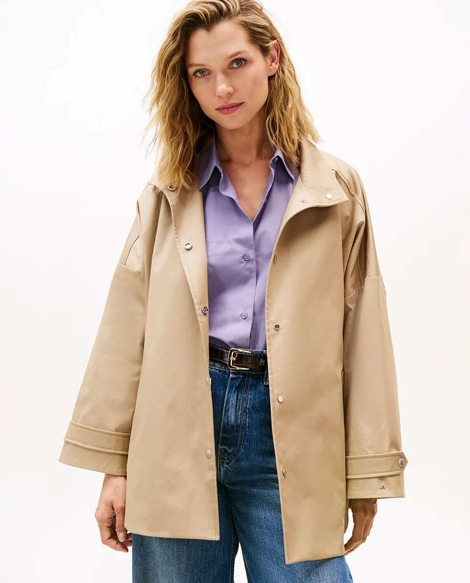 

Женский плащ свободного кроя Tommy Hilfiger, бежевый