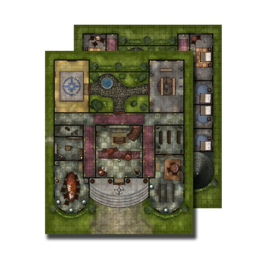 

Флип-мат - Pathfinder Lodge, GameMastery - Flip-Mats - Building, City & Village Locales