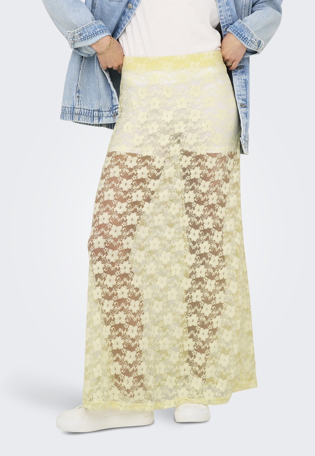 

Юбка макси ONLJEN LONG SKIRT ONLY, светло-желтый