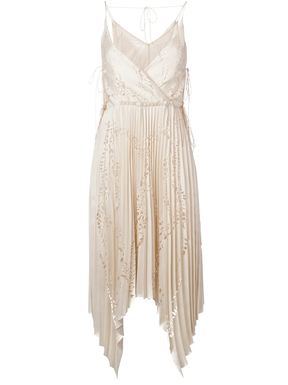 

Плиссированное платье с лазерной перфорацией PUCCI, нейтральный