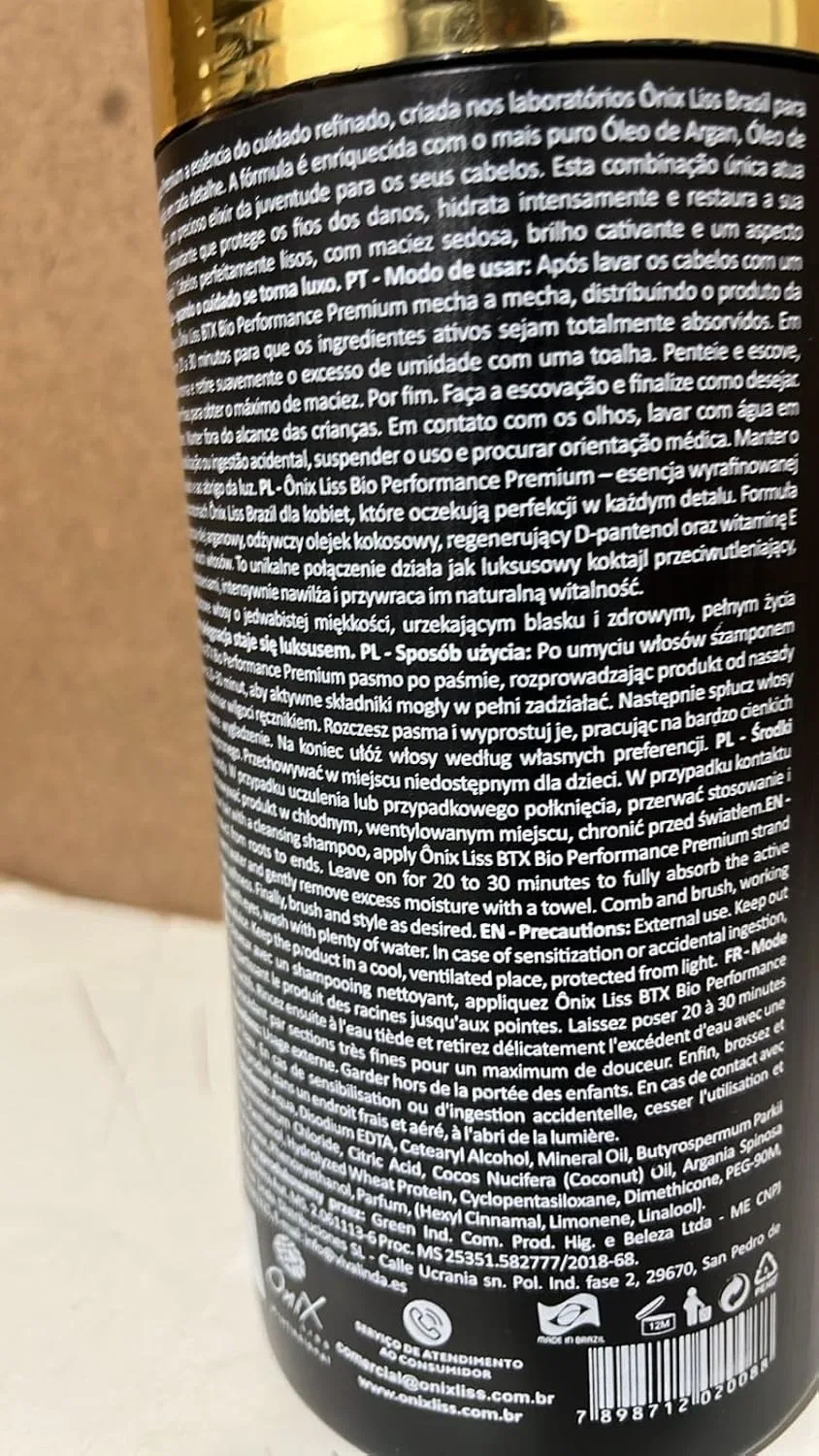 Профессиональное средство для восстановления и разглаживания волос «BTX Bio Performance Premium» от Onix Liss Générique — фото 4