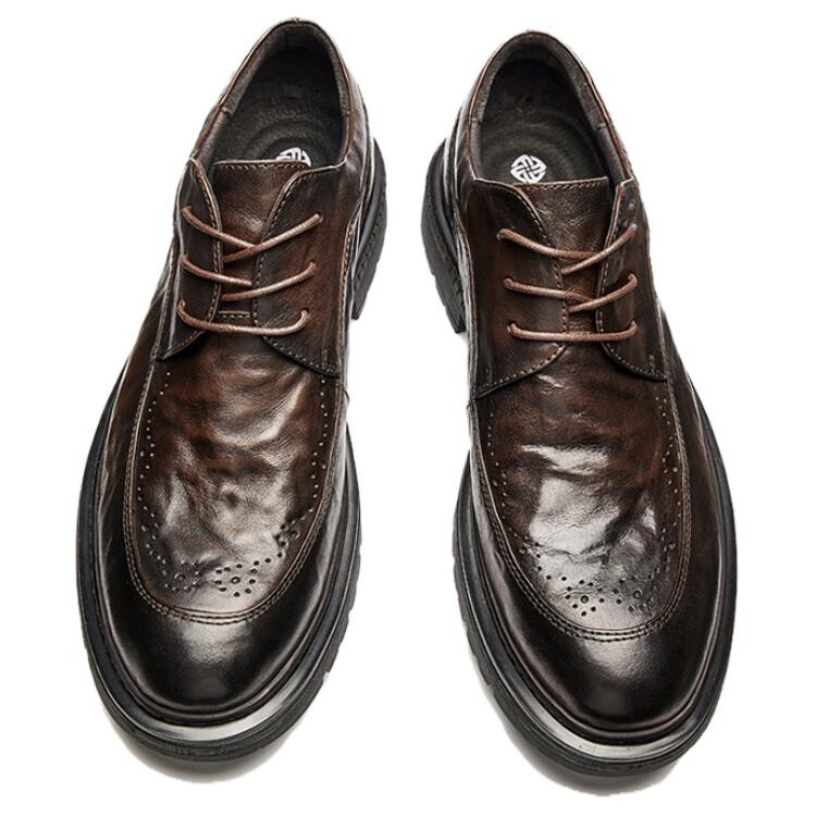 Туфли Brounvanm Men's Casual Shoes Men Low-Top, цвет Coffee — фото 4